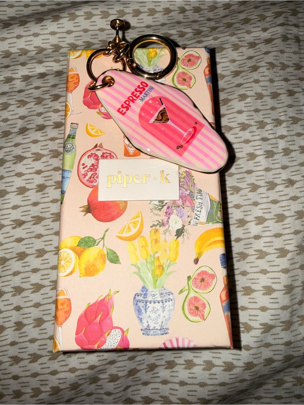 Piper.k  Pink Espresso Keychain